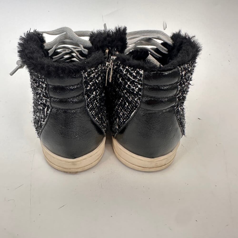 P448 Skate Faux Fur Trim High Top Sneakers // 39 - Picture 4 of 10